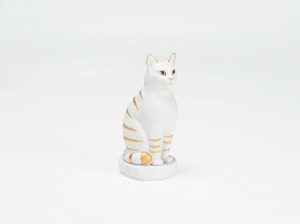 Mèo Đại Cát 23.9cm - Trang Trí Vàng -Màu Trắng