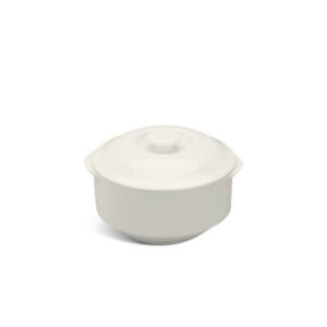 Thố cá nhân 9.7 cm + nắp - Jasmine Lys - Trắng Ngà