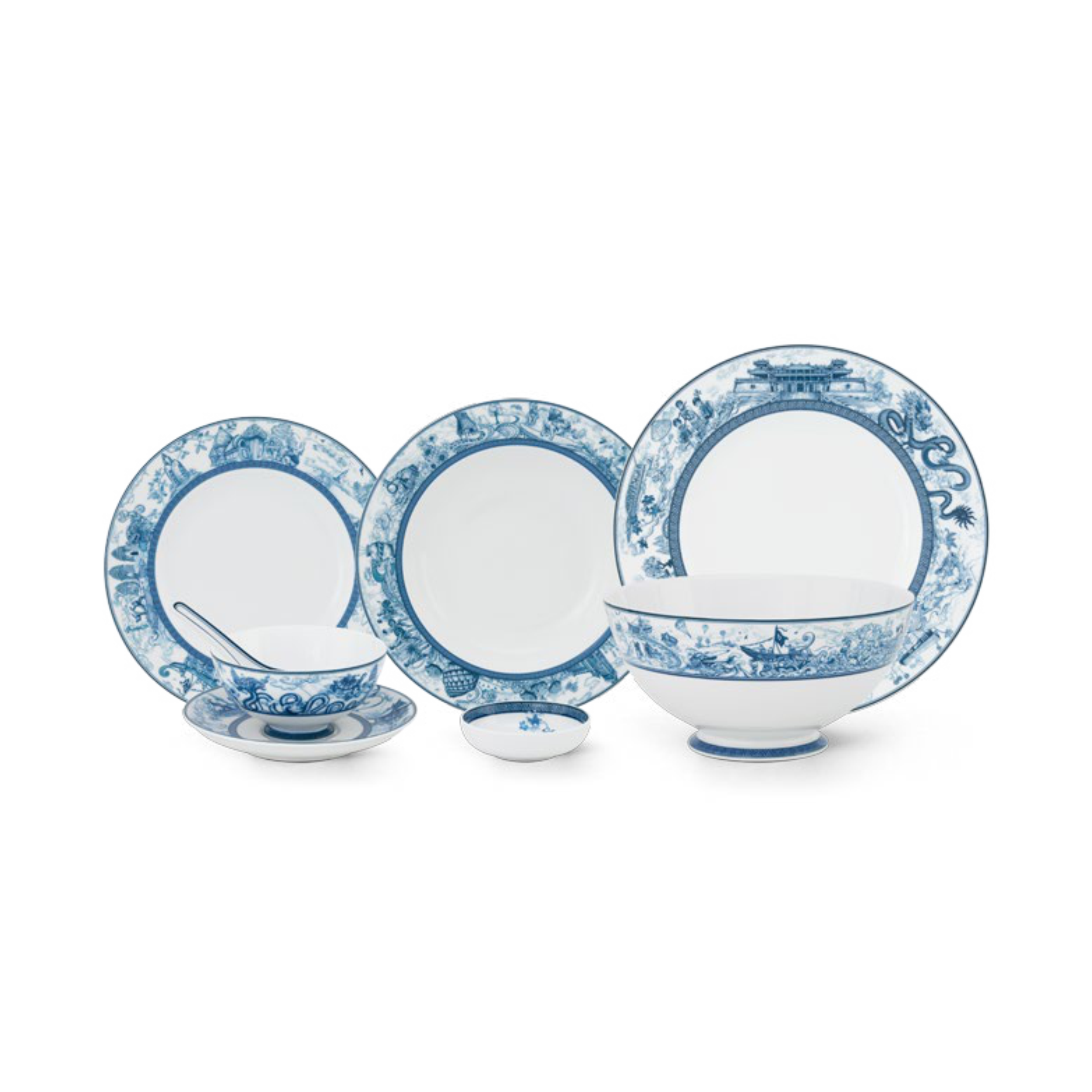 Bộ đồ ăn 30 sản phẩm - Hoàng Cung - Nam Quốc