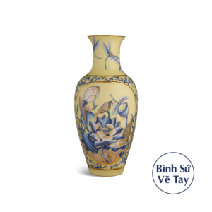Bình hoa 50 cm - Sen Nền Vàng